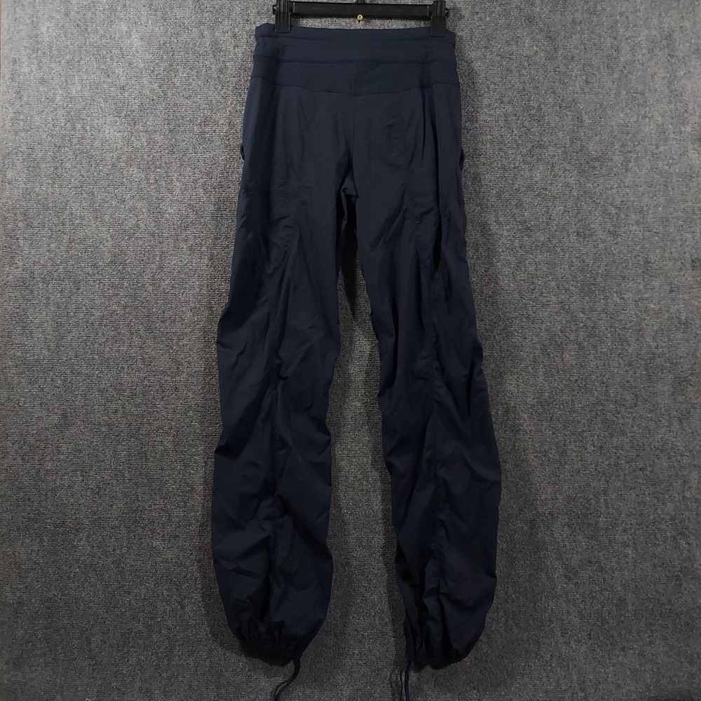 Lululemon Athletica Pants Womens 6 Blue Lightweight Ruched Jogger Drawstring - Picture 2 of 9